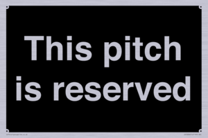 This pitch is reserved
